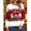 Women's Santa Claus Printed Casual Long-sleeved Christmas Sweatshirt