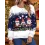 Women's Santa Claus Printed Casual Long-sleeved Christmas Sweatshirt