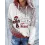 Women's Christmas Printed Casual Hooded Sweatshirt