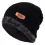 Men's Knitted Fleece Beanie Hat Wine Red Black Knitting Knitted Casual Outdoor Home Daily Solid Plain Color Warm