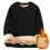 Men's Fleece Thickened Warm Autumn And Winter Bottoming Shirt Round Neck Sweatshirt