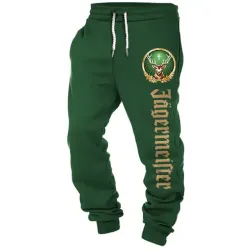 Men\'s Sweatpants Jägermeister Casual Vintage Sports Pants