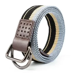 Men\'s Outdoor Sports Retro Canvas Woven Belt