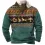 Men's Sweatshirt Ethnic Aztec Plush Collar Quarter Zip Vintage Daily Tops