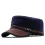 Men's Flat-top Leather Peaked Cap Military Cap Casual Sun Hat