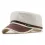 Men's Flat-top Leather Peaked Cap Military Cap Casual Sun Hat