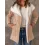 Women's Retro Lapel Suede Fleece Warm Pocket Cardigan Coat