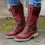 Women's Outdoor Casual Color Block Snow Boots Mid-calf Thick Heel Boots