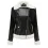 Women's Fleece Warm Long Sleeve Lapel Leather Jacket