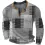 Men's Henley T-Shirt Vintage 3D Print Color Block Festival Holiday Outdoor Long Sleeve Top