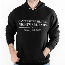 Can\'t Wait Until This Nightmare Ends Men\'s Outdoor Casual Hooded Sweatshirt