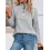 Women's Casual Plaid Button Lapel Long Sleeve Sweatshirt