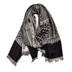 Men\'s Paisley Ethnic Woven Neck Scarf Cotton Linen Ethnic Scarves Pashmina Fringed Long Shawl Stole Shawl Wrap