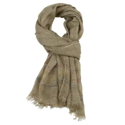 Men\'s Scarf Cotton Linen Ethnic Scarves Pashmina Fringed Long Shawl Stole Shawl Wrap