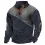 Men's Sweatshirt 3D Print Color Block Festival Holiday Buttons Daily Tops