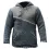 Men's Fashion Contrast Stitching Color Blocking Knitting Sweater Long-sleeved Hooded Sweater Coat