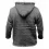 Men's Fashion Contrast Stitching Color Blocking Knitting Sweater Long-sleeved Hooded Sweater Coat