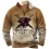 Men's Fleece Split Collar Sweatshirt Retro Nautical Pirate Print