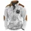 Men's Sweatshirt Quarter Zip Nautical Map Compass Skull Vintage Daily Tops