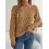 Women's Elegant Casual Feather Hollow One-Neck Off-Shoulder Balloon Sleeve Sweater