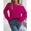 Women's Elegant Casual Feather Hollow One-Neck Off-Shoulder Balloon Sleeve Sweater