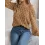 Women's Elegant Casual Feather Hollow One-Neck Off-Shoulder Balloon Sleeve Sweater