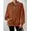 Women's Loose Fleece Zipper Stand Collar Pocket Sweatshirt