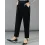 Women's Casual Corduroy Fleece High Waist Tapered Pants