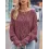 Women's Round Neck Twist Knitted Loose Pullover Sweater