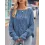 Women's Round Neck Twist Knitted Loose Pullover Sweater