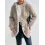 Women's Thickened Plush Hooded Cardigan Waist Long Coat