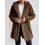 Women's Thickened Plush Hooded Cardigan Waist Long Coat