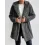 Women's Thickened Plush Hooded Cardigan Waist Long Coat