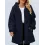 Women's Loose Polar Fleece Long Sleeve Hooded Zipper Sweatshirt Jacket