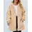 Women's Loose Polar Fleece Long Sleeve Hooded Zipper Sweatshirt Jacket