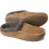 Men's Faux Fur Slippers Fleece Lined Suede Leather Pull On Round Toe Casual Cotton Slippers