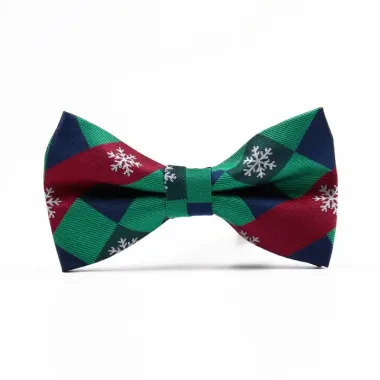 Men's Christmas Jacquard Fashionable Casual Bow Tie