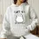 Fluff You Women's Casual Waffle Hooded Pocket Sweatshirt