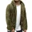 Men's Outdoor Casual Solid Color Pocket Hooded Fleece Thermal Sweatshirt Jacket