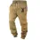 Men's Retro Elk Print Pocket Casual Sports Elastic Waist Pants