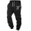 Men's Retro Elk Print Pocket Casual Sports Elastic Waist Pants