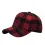 Unisex Retro Plaid Wool Peaked Baseball Cap