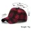 Unisex Retro Plaid Wool Peaked Baseball Cap