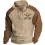 Men's Vintage Yellowstone Patchwork Waffle Quarter Zip Stand Collar Color Block Daily Tops Sweatshirt