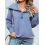 Women's Zippered Large Lapel Shawl Pullover Sweatshirt