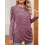 Women's Solid Color Round Neck Twist Long Sleeve Loose T-Shirt Top