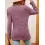 Women's Solid Color Round Neck Twist Long Sleeve Loose T-Shirt Top