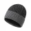 Men's Double Layer Woolen Hat Plus Fleece Warm Knitted Hat