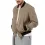 Men's Suede Bomber Jacket Outdoor Zip Pocket Tactical Jacket