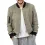 Men's Suede Bomber Jacket Outdoor Zip Pocket Tactical Jacket